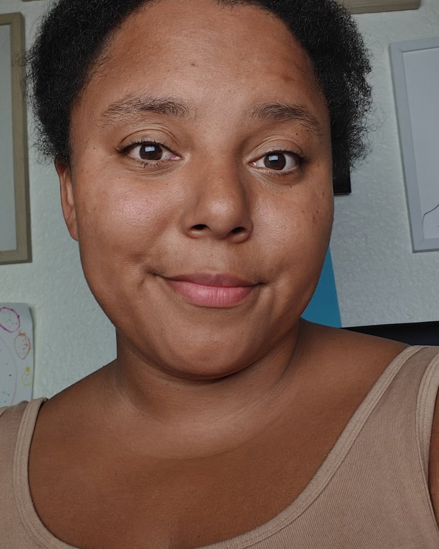 Courtney smiling